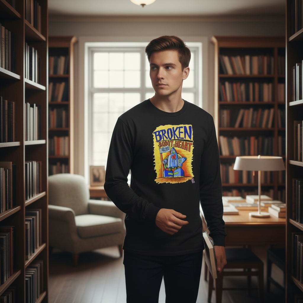 Broken Robot Heart Long-Sleeve T-Shirt