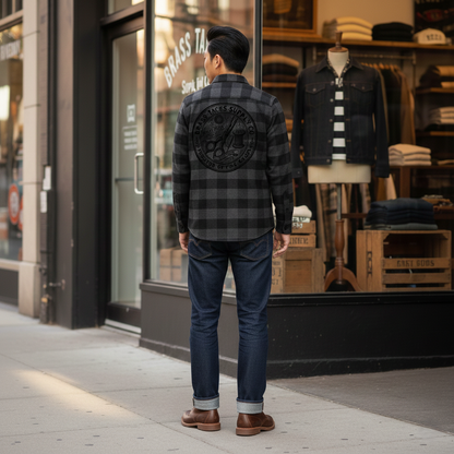 BRASS TACKS LOGO FLANNEL SHIRT