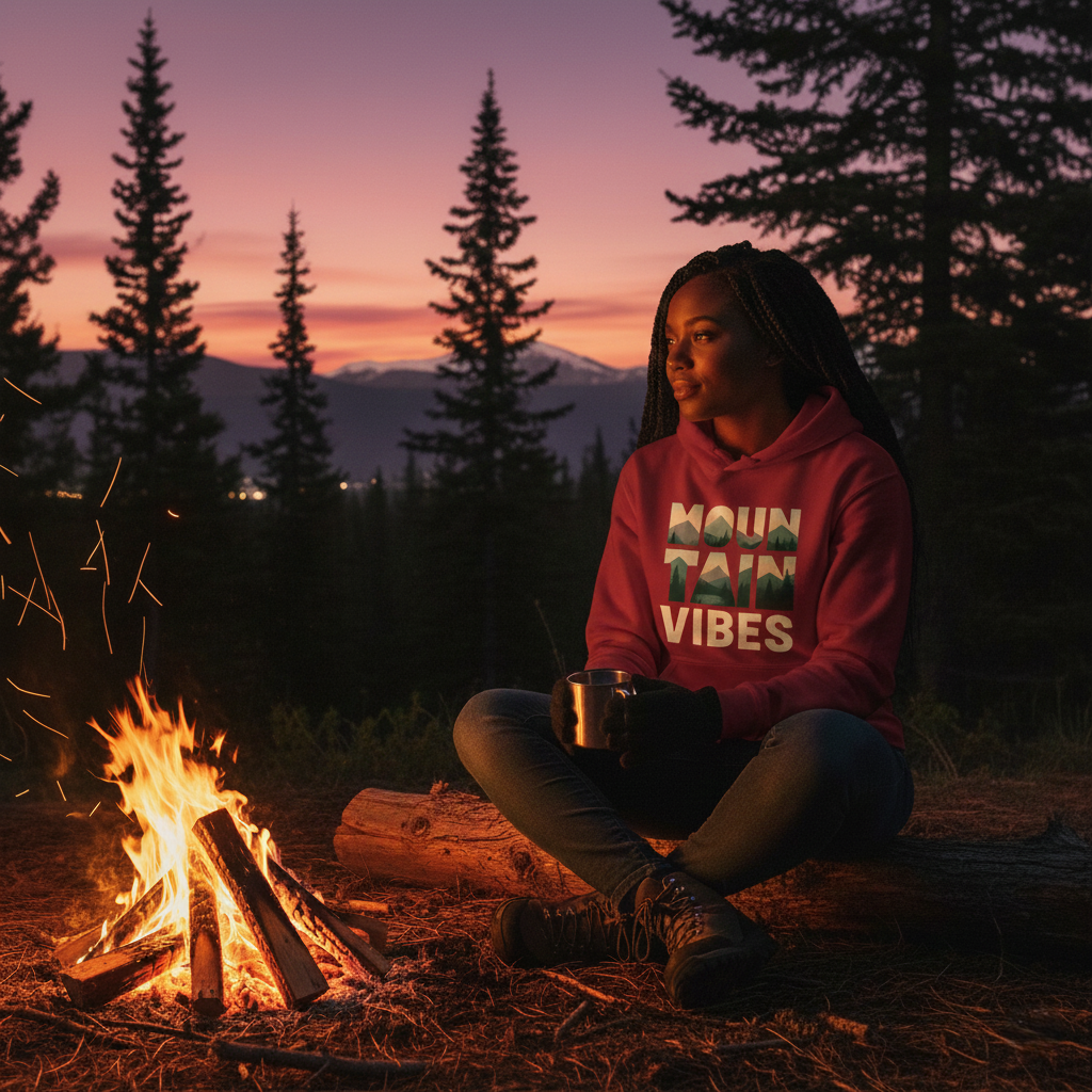 Mountain Vibes Adult Hoodie