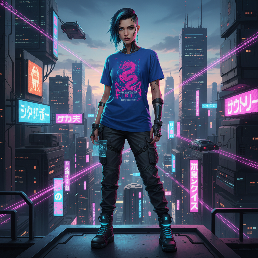 Cyber Punk Dragon Women's T-Shirt