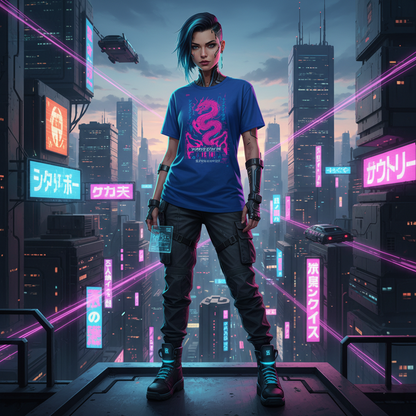 Cyber Punk Dragon Women's T-Shirt