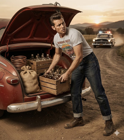 Moonshine Racers - Brass Tacks Triblend Men's Short-Sleeve T-Shirt