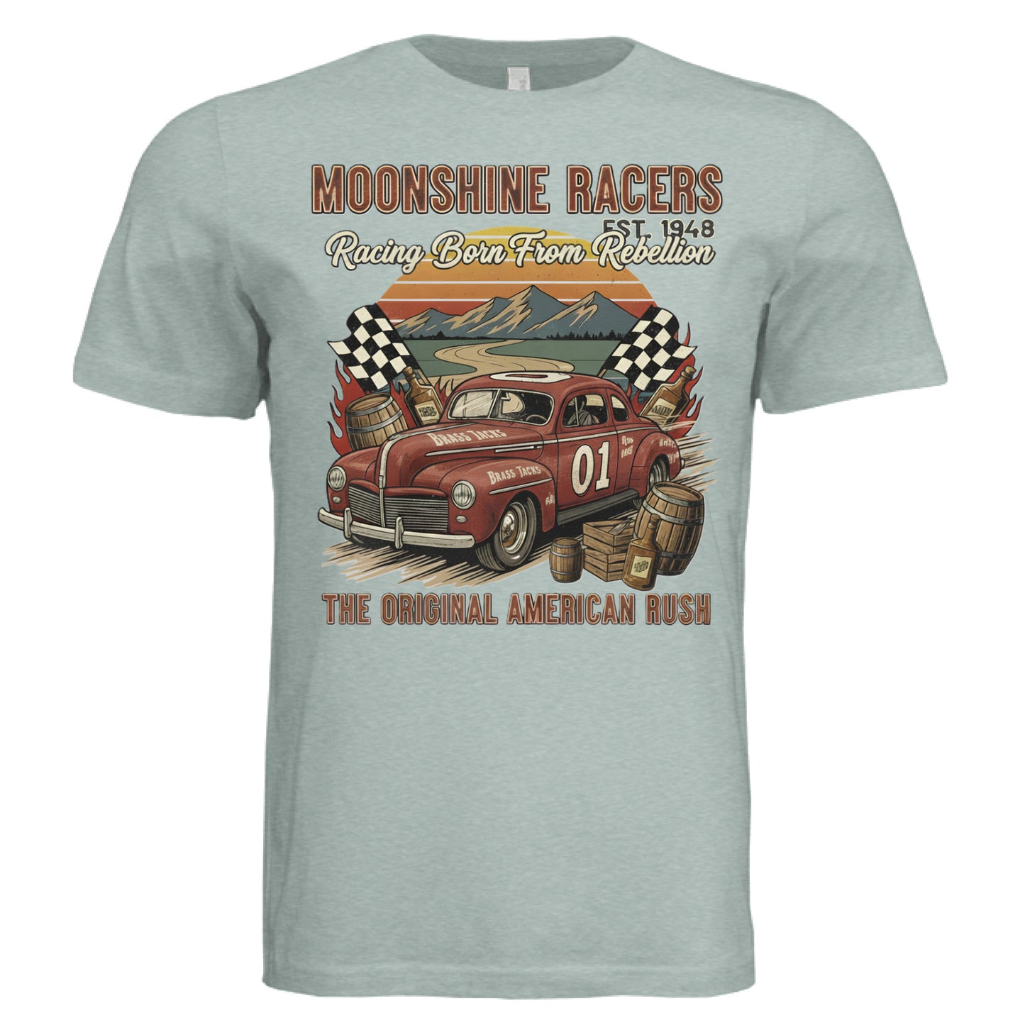 Dusty Blue Triblend - FRONT